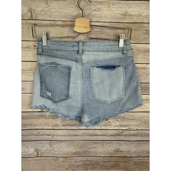 Rewash Size 5 27 Denim Shorts Frayed Hems Distress - Picture 5 of 10
